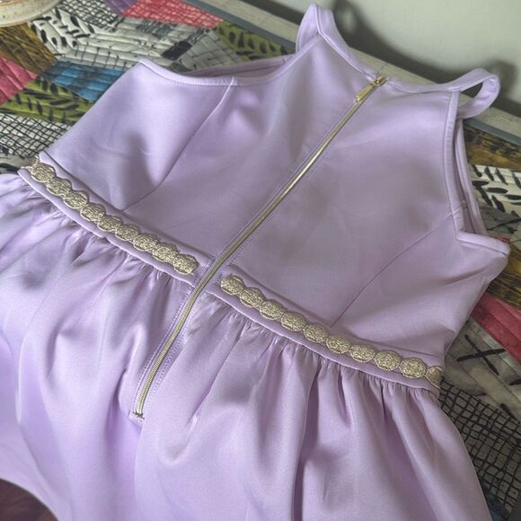 Lilly Pulitzer Lavender Dress with Gold Accents - Picture 5 of 11